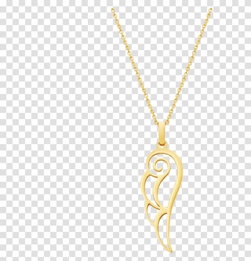 Wings Of Love Pendant Collares Para Enamorados Con Iniciales, Gold, Necklace, Jewelry, Accessories Transparent Png