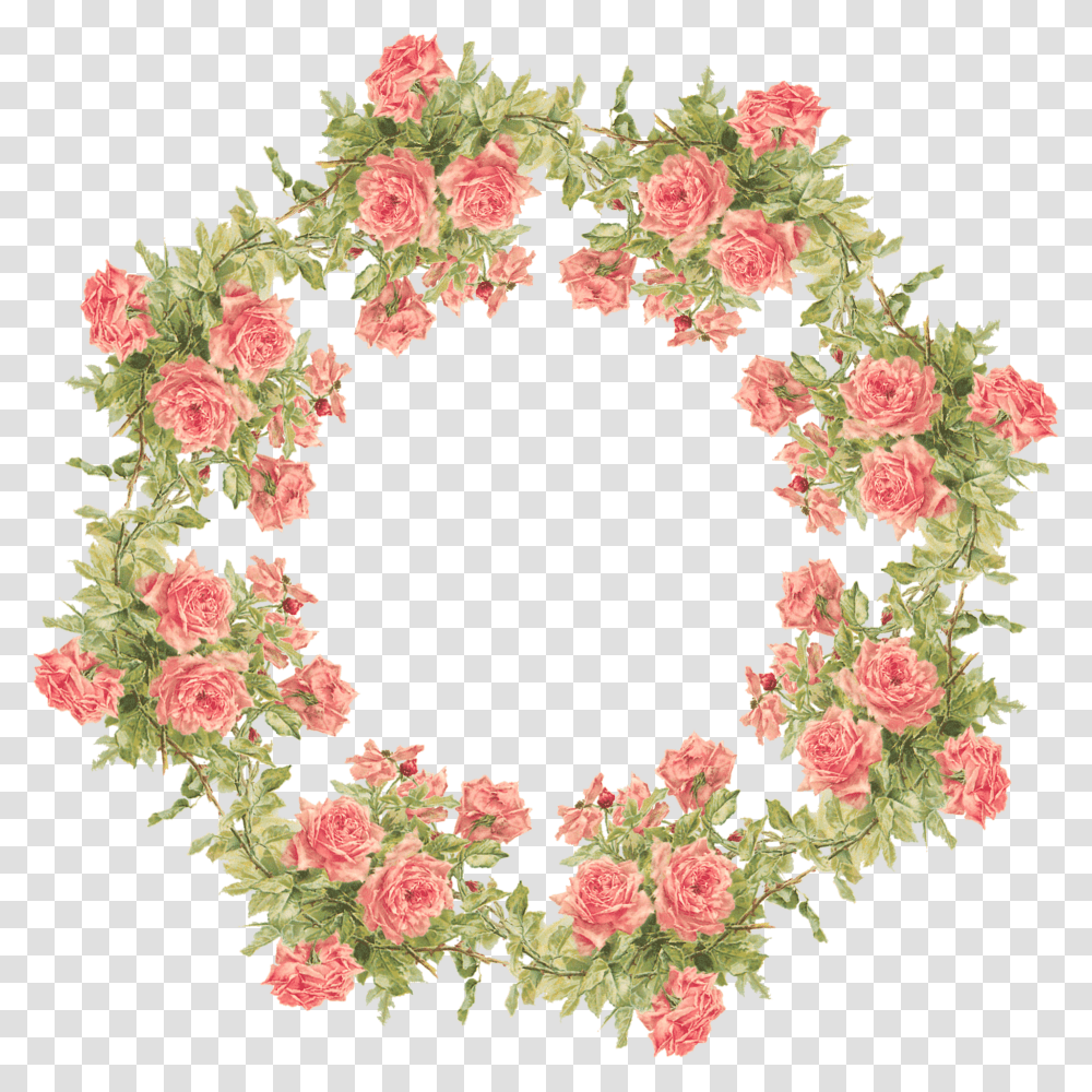 Wings Of Whimsy Flower Wreath No Background, Floral Design, Pattern Transparent Png