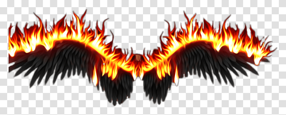 Wings On Fire, Bonfire, Flame, Pattern Transparent Png