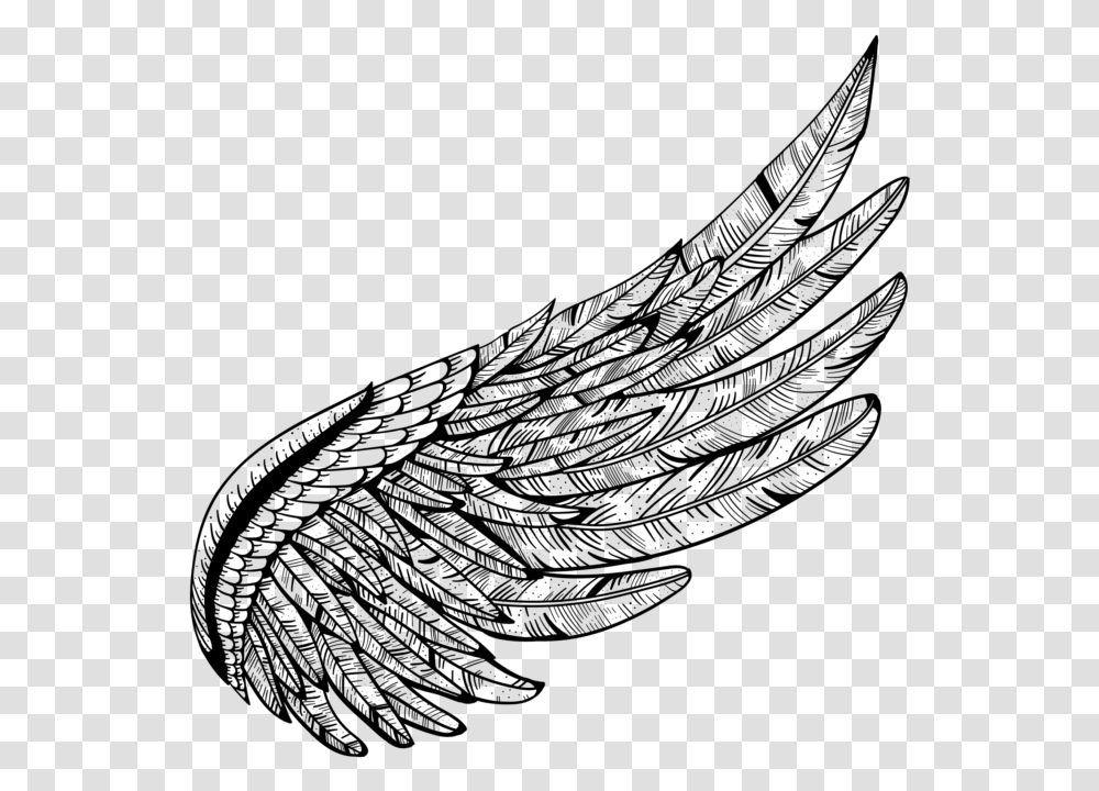 Wings Tattoo, Gray, World Of Warcraft Transparent Png