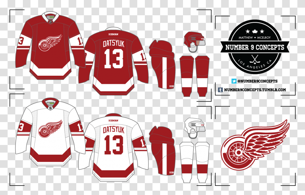 Wings Tumblr Detroit Red Wings, Apparel, Shirt, Jersey Transparent Png