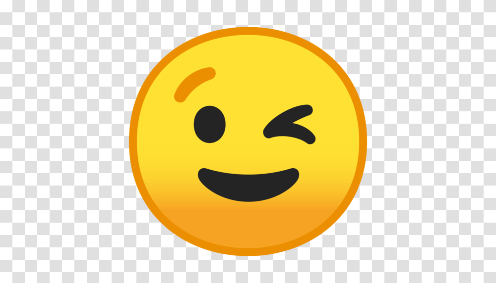 Wink Emoji Android, Plant, Food, Label Transparent Png