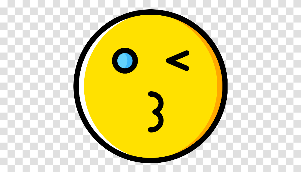 Wink Emoji Icon Happy Face, Number, Symbol, Text, Tennis Ball Transparent Png