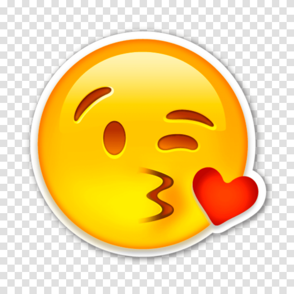 Wink Emoji, Label, Plant, Heart Transparent Png