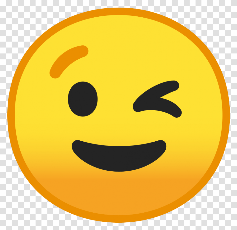 Wink Emoji, Pac Man, Logo, Trademark Transparent Png