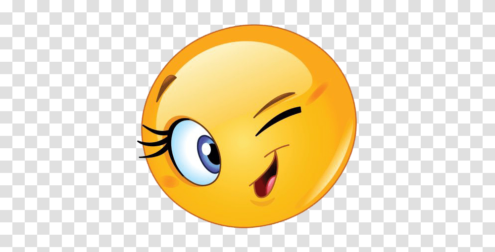 Wink Emoji Woman, Head, Helmet, Gold Transparent Png