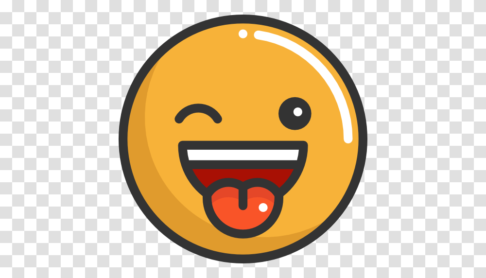 Wink Emoticons Emoji Feelings Smileys Icon, Label, Sticker, Vegetation Transparent Png