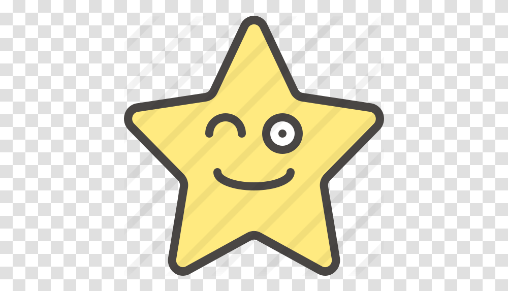 Wink Free Smileys Icons Winking Star, Symbol, Star Symbol Transparent Png