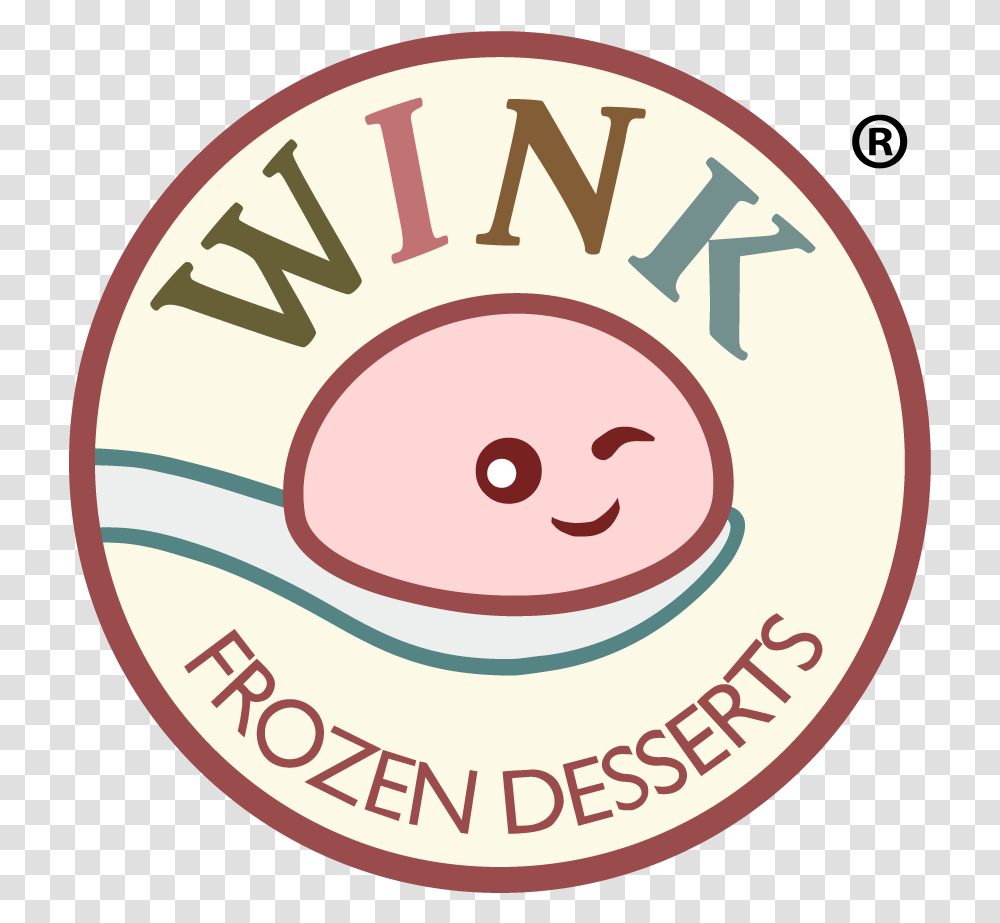 Wink Frozen Desserts Logo, Label, Sticker Transparent Png