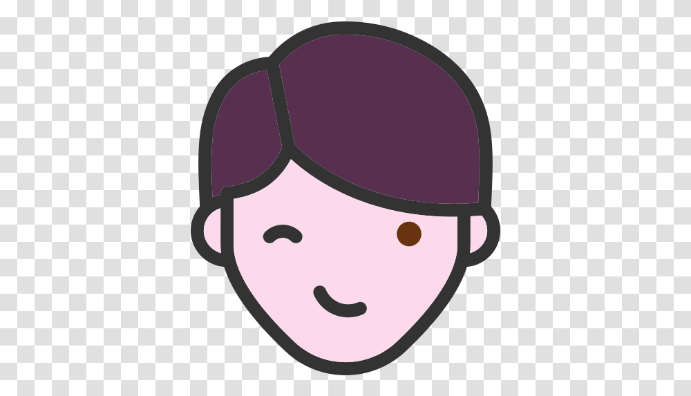 Wink Icon People Cartoon Heads, Clothing, Plant, Seed, Grain Transparent Png