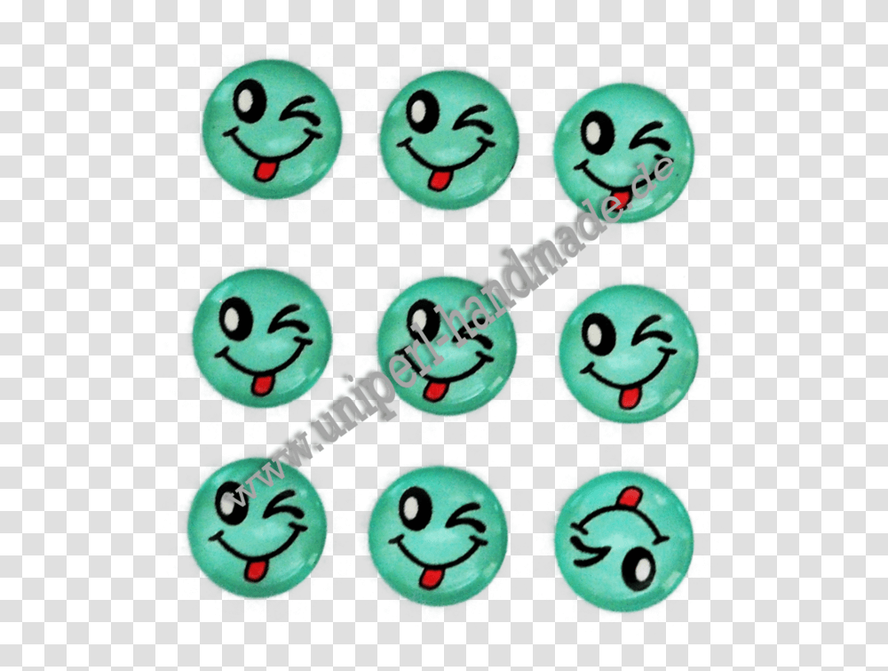Winking Emoji Emoji Cabochon 14 Mm Face With Smiley, Label, Number Transparent Png