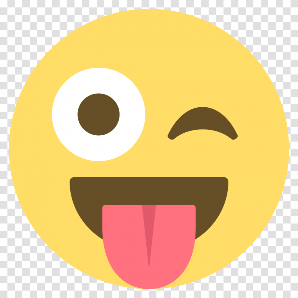 Winking Face With Tongue Emoji Clipart Stuck Out Tongue Winking Eye Emoji, Mouth, Food Transparent Png