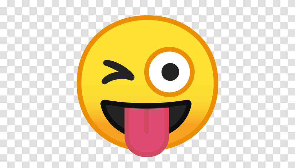 Winking Face With Tongue Emoji, Mouth, Lip, Pac Man Transparent Png