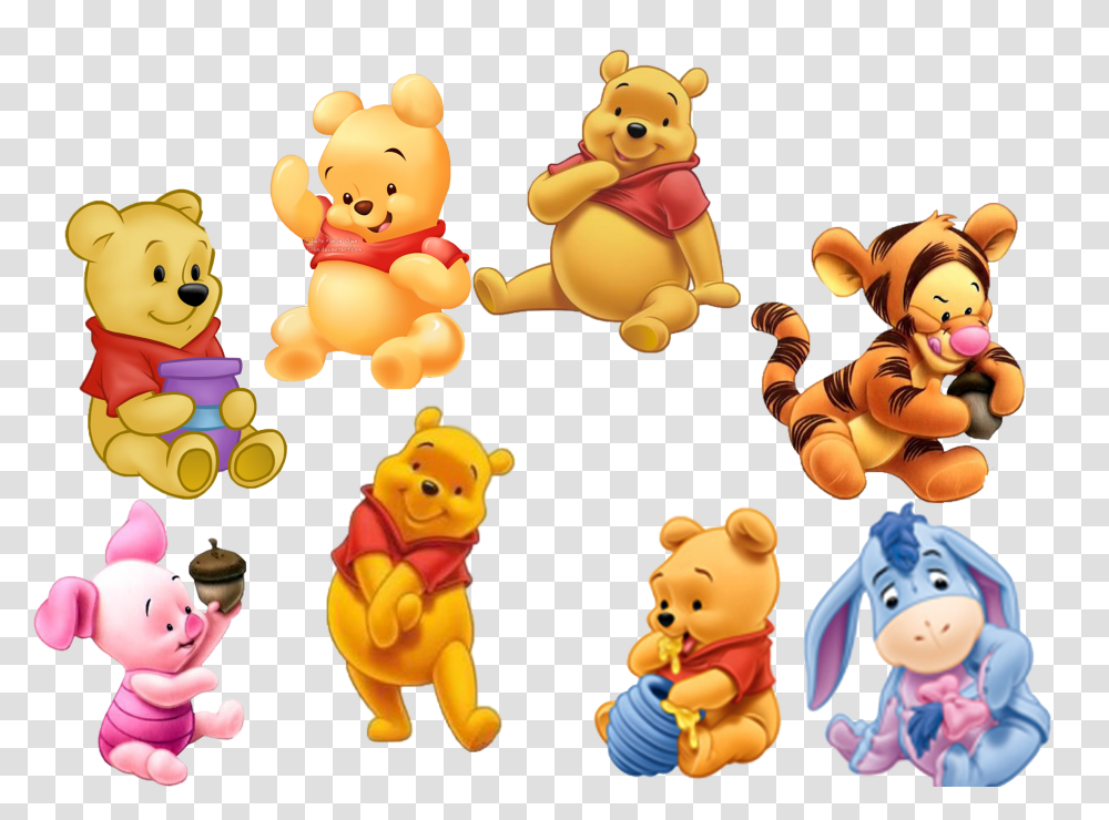 Winnie Pooh, Character, Collage, Poster, Advertisement Transparent Png