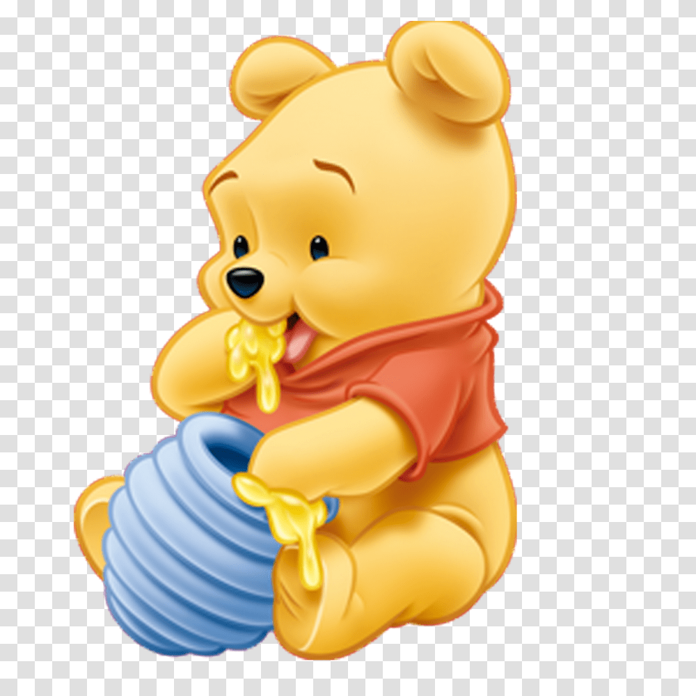 Winnie Pooh, Character, Toy, Food, Gold Transparent Png