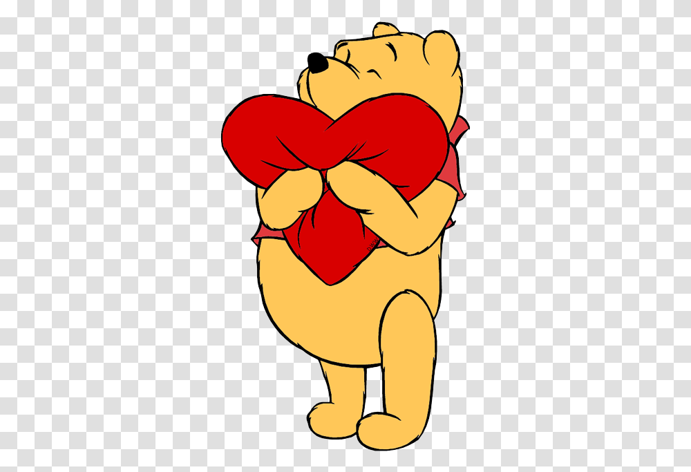 Winnie Pooh Winnie The Pooh Heart, Tie, Accessories, Hand, Cupid Transparent Png