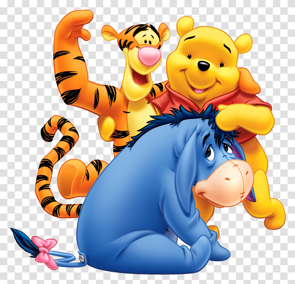 Winnie The Pooh All Image Winnie The Pooh Eeyore And Tiger, Toy, Dragon, Outdoors, Animal Transparent Png