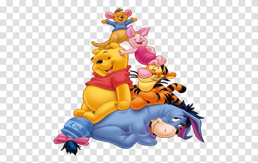 Winnie The Pooh And Friends Clipart Winnie The Pooh Characters, Animal, Toy, Inflatable Transparent Png