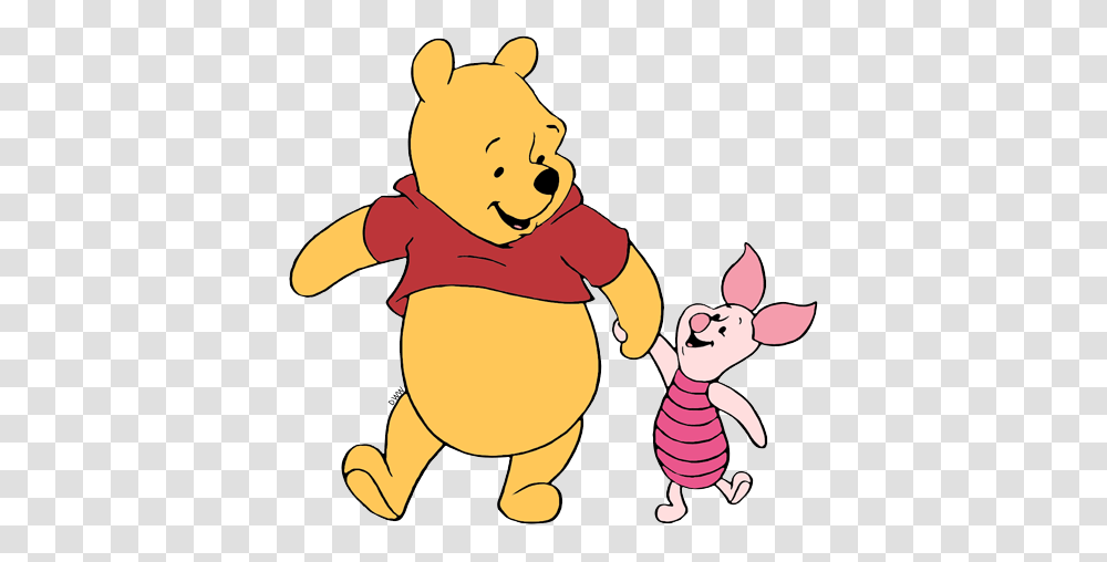 Winnie The Pooh And Piglet Cartoon, Plush, Toy, Animal, Mammal Transparent Png