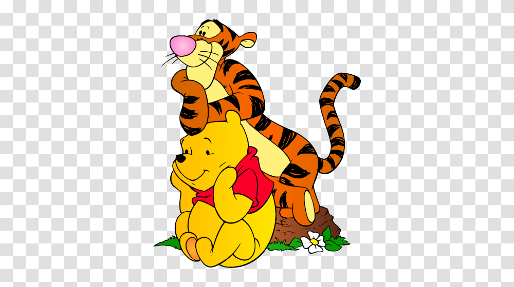 Winnie The Pooh And Tigger Clip Art, Person, Human, Animal Transparent Png