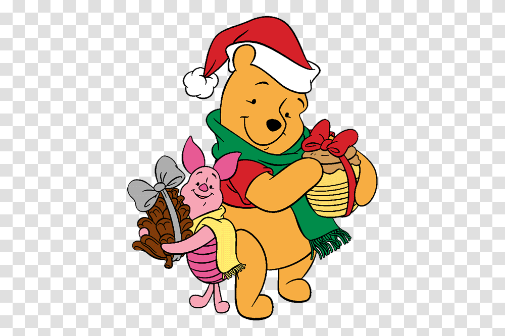 Winnie The Pooh Christmas Clip Art, Elf, Face, Floral Design Transparent Png