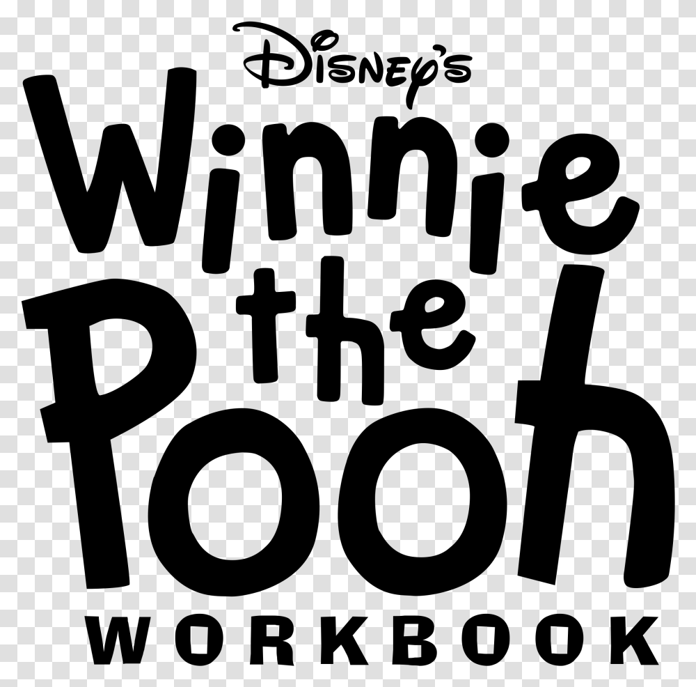 Winnie The Pooh Clipart Black And White Winnie The Pooh Lettering Fonts, Gray, World Of Warcraft Transparent Png