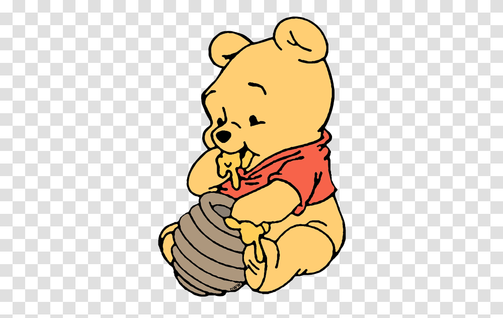 Winnie The Pooh Clipart Line Drawing, Food, Eating, Dog, Pet Transparent Png