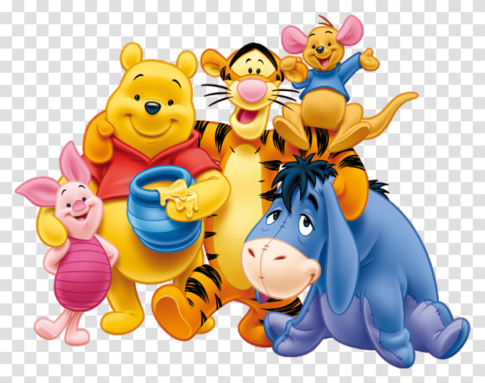 Winnie The Pooh Crew Transparent Png