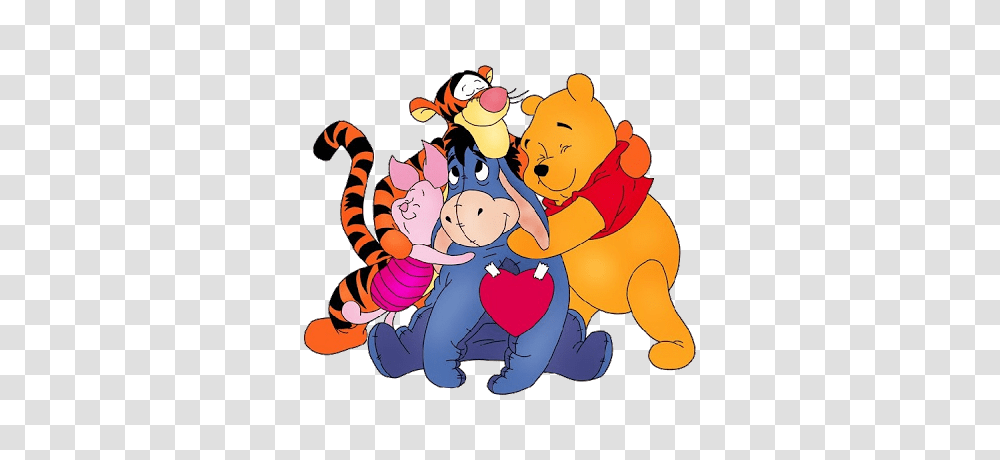 Winnie The Pooh Hugging, Crowd, Costume Transparent Png