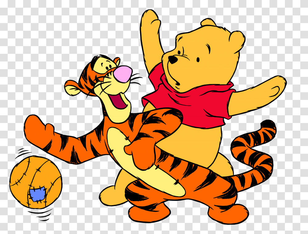 Winnie The Pooh Image Winnie The Pooh And Tigger Playing, Plant, Leisure Activities Transparent Png
