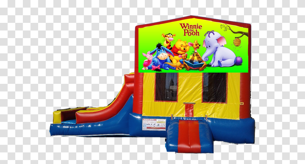 Winnie The Pooh, Inflatable, Toy, Slide Transparent Png
