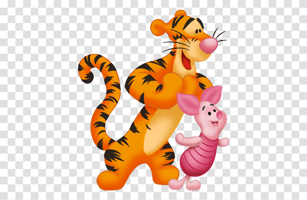 Winnie The Pooh Page12 Tiger And Piglets Winnie The Pooh, Toy, Animal, Reptile, Mammal Transparent Png