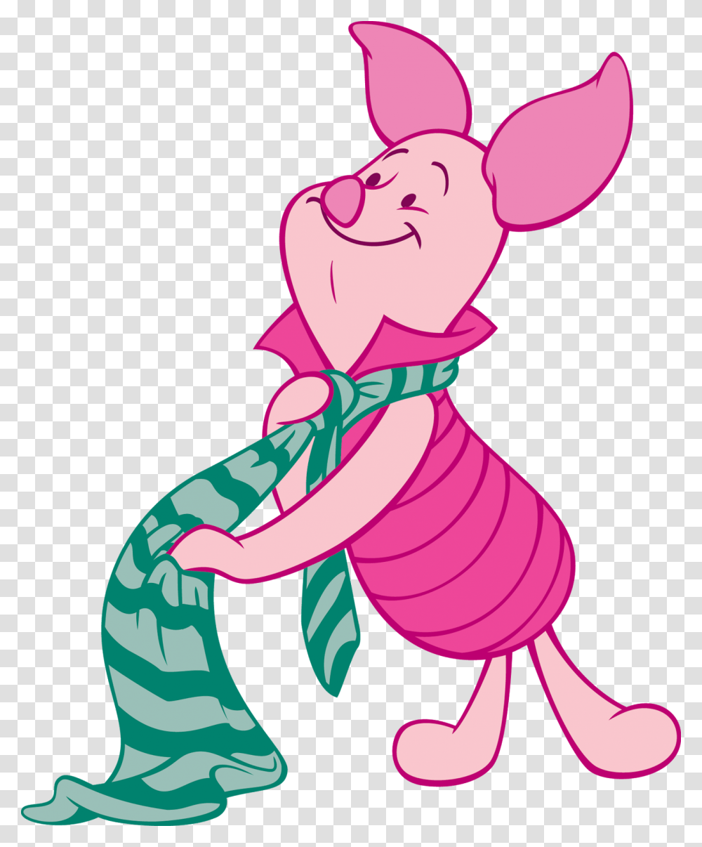 Winnie The Pooh Piglet With Scarf, Animal, Mammal Transparent Png