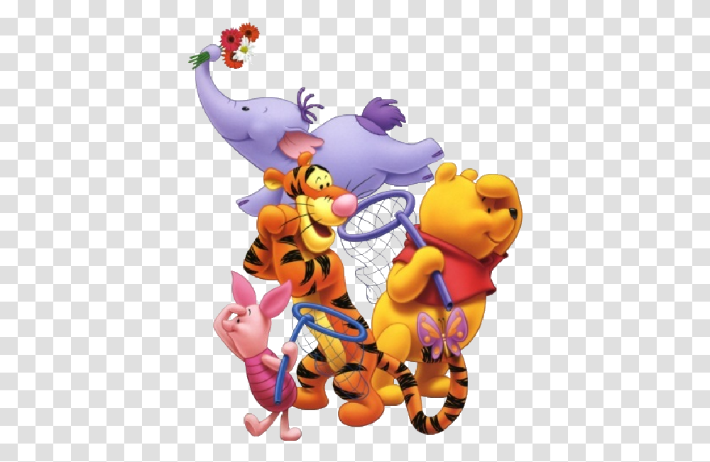 Winnie The Pooh Spring, Hand, Animal Transparent Png