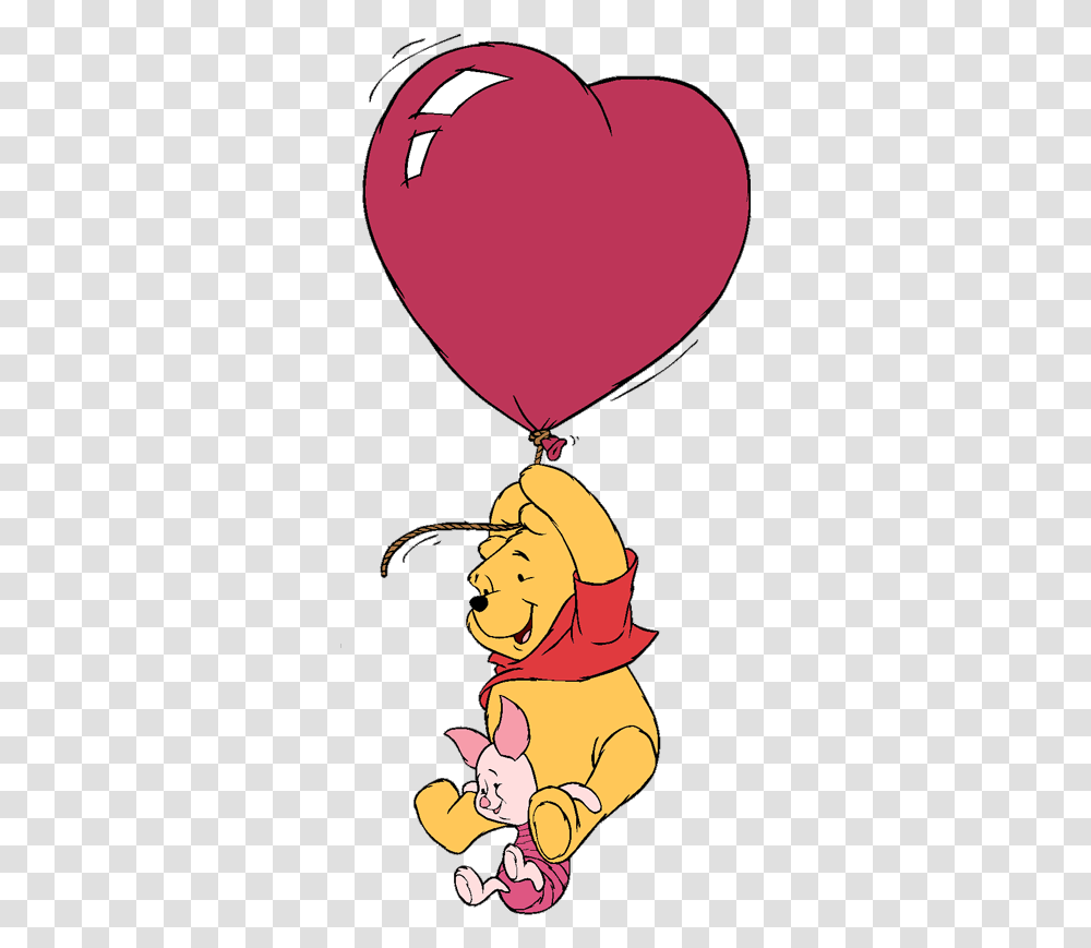 Winnie The Pooh Valentines Day Clip Art, Balloon, Person, Human Transparent Png