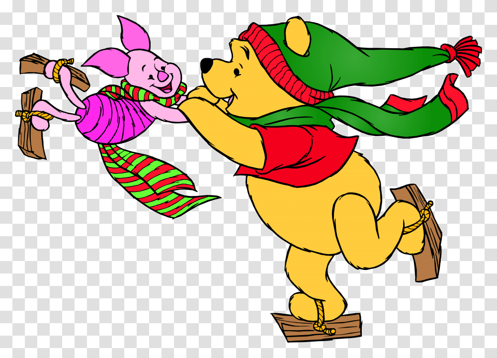 Winnie The Pooh Winter Clipart Clipart Christmas Winnie The Pooh, Graphics, Animal Transparent Png