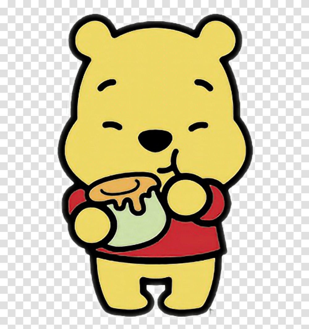 Winniepooh Winniethepooh Bear Honey Honig Cartoons Cute Winnie The Pooh Eating Honey, Label, Sticker, Stencil Transparent Png