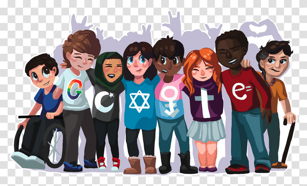 Winning Doodle 2016 Google Doodle 2017, Person, People, Crowd, Family Transparent Png
