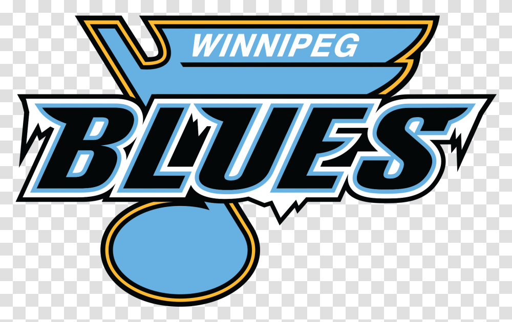Winnipeg Blues Reveal New Jerseys Logo And Colours Winnipeg Blues Logo, Text, Label, Alphabet, Symbol Transparent Png