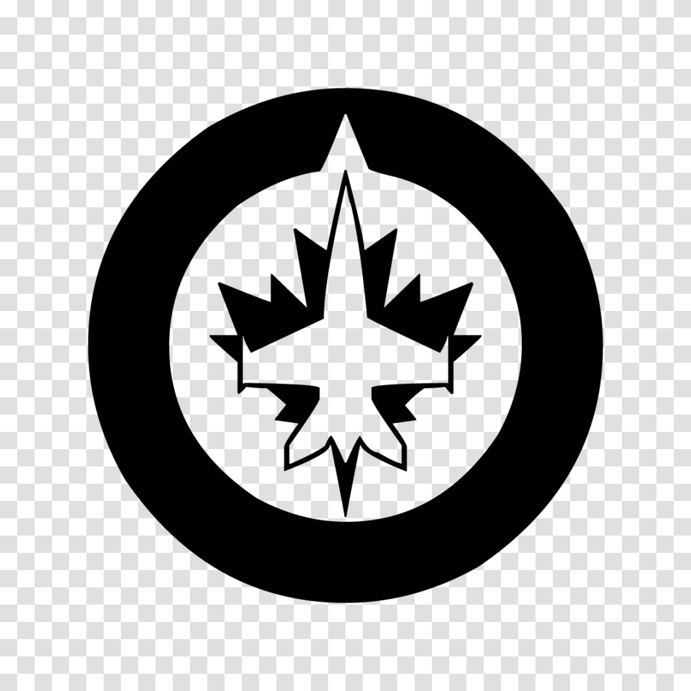 Winnipeg Jets Logo Clip Art, Silhouette, Stencil Transparent Png