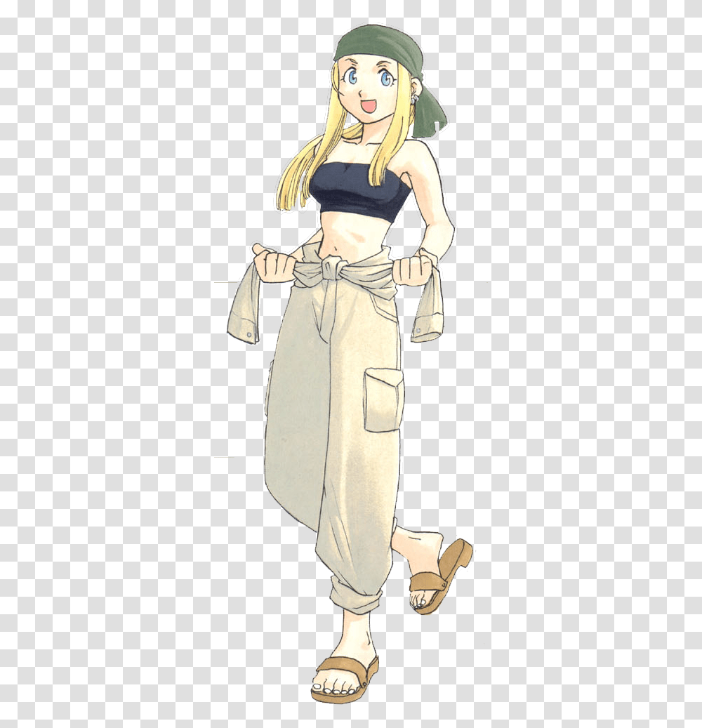 Winry Rockbell Mechanic Outfit, Person, Hand Transparent Png