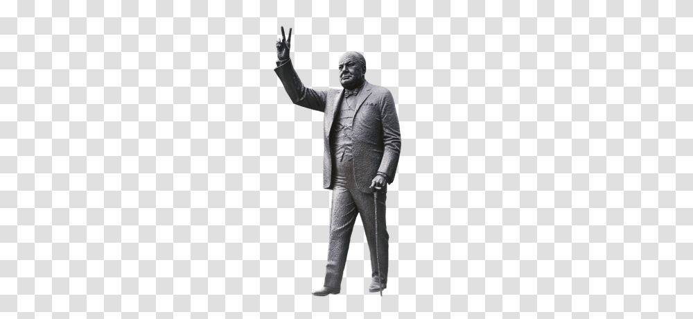 Winston Churchill Statue, Sculpture, Person, Human Transparent Png