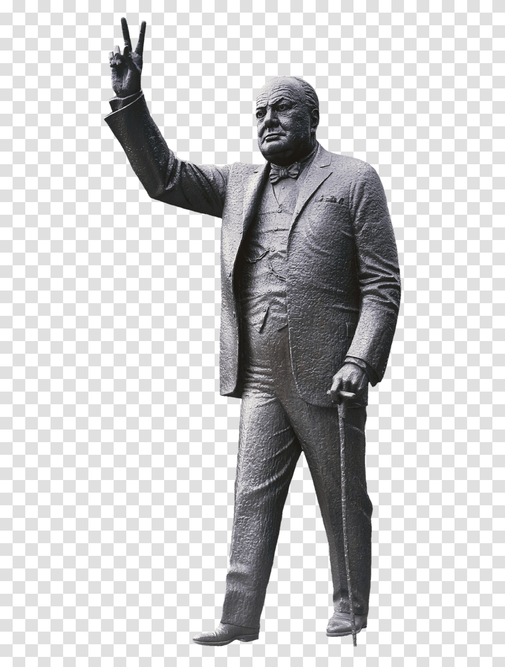 Winston Churchill Statue Winston Churchill No Background, Sleeve, Long Sleeve, Person Transparent Png