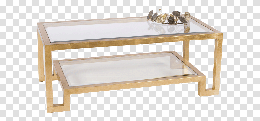 Winston G Rectangle Gold Glass Coffee Table, Furniture, Tabletop, Tray, Drawer Transparent Png