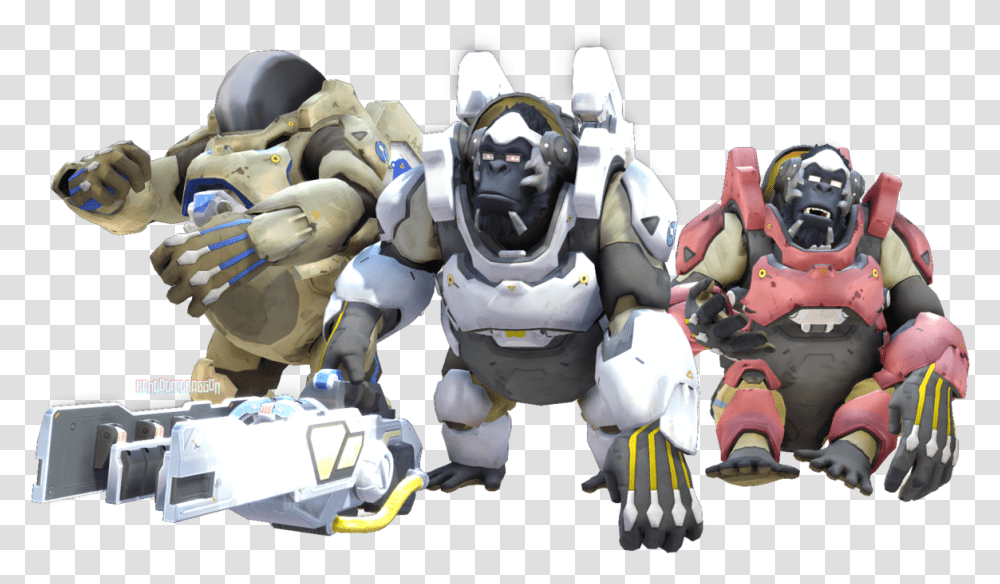 Winston Overwatch 3d Model, Helmet, Apparel, Robot Transparent Png