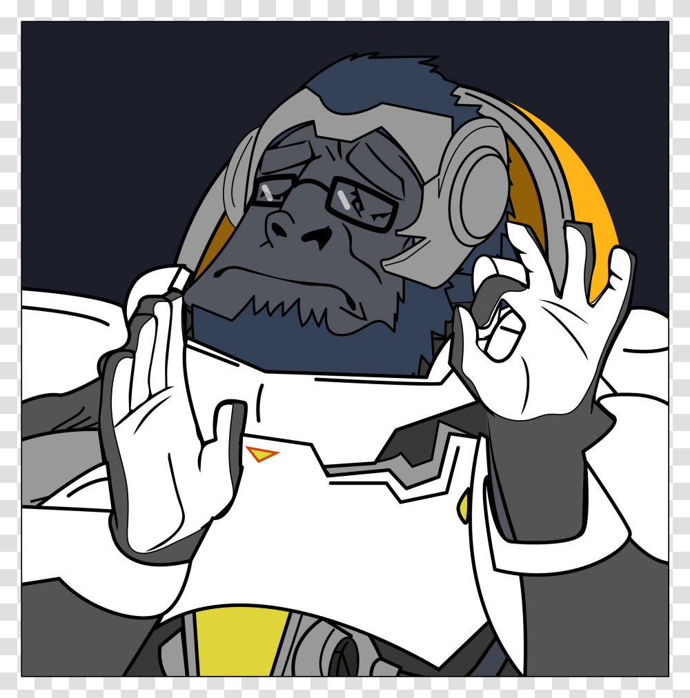 Winston Overwatch, Doctor, Comics, Book, Hand Transparent Png