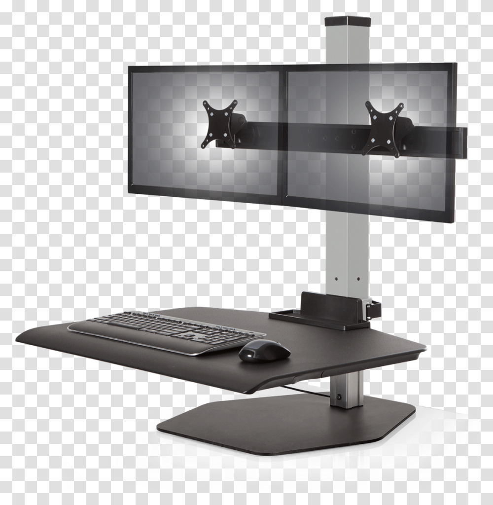Winston Sit Stand, LCD Screen, Monitor, Electronics, Pc Transparent Png