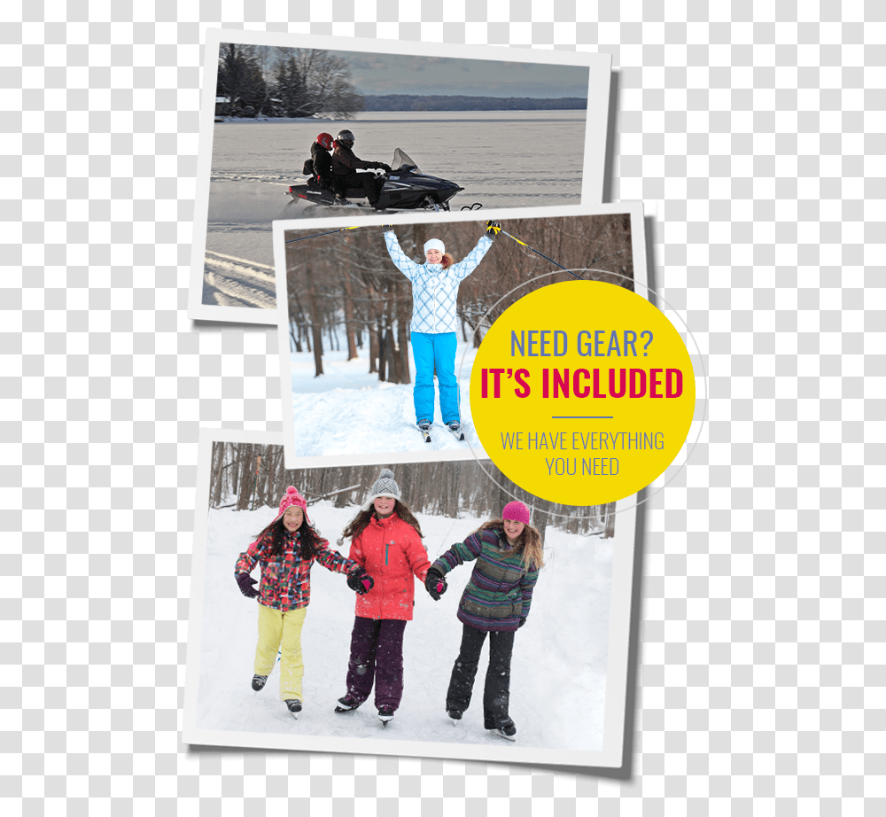 Winter Activities At Fern Ice Skating, Person, Advertisement, Poster Transparent Png