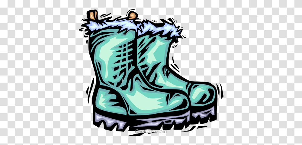 Winter Boots Royalty Free Vector Clip Art Illustration, Apparel, Footwear, Poster Transparent Png