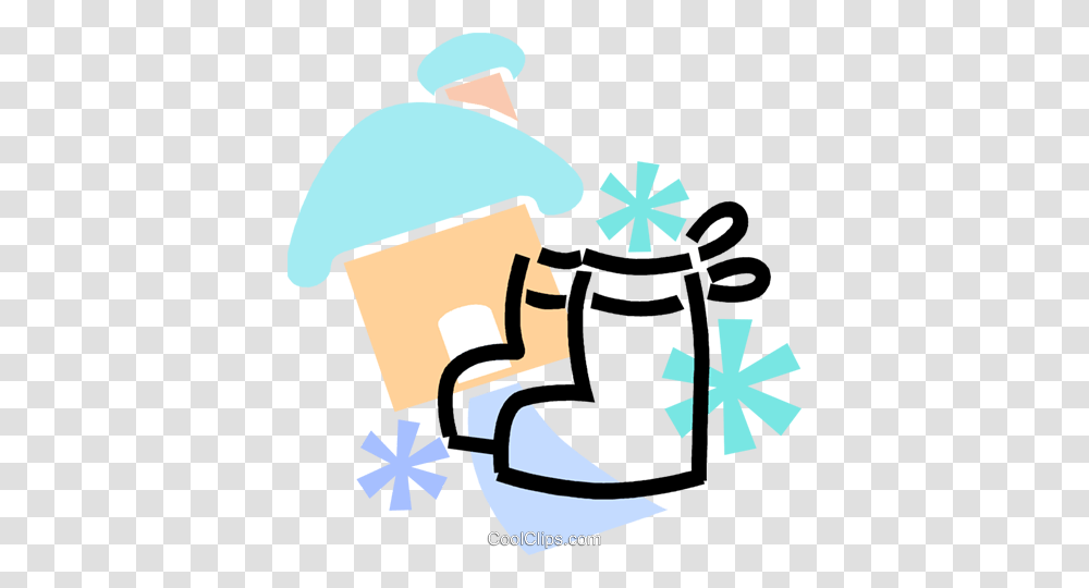 Winter Boots With A Snow Covered House Royalty Free Vector Clip, Gift, Dynamite, Bomb, Weapon Transparent Png